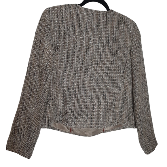 TALBOTS Tweed Jacket Zipper Front - Picture 6 of 10